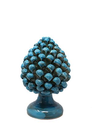 20 cenimeters pine cone L'Oasi ceramiche | PIGNA20BLU